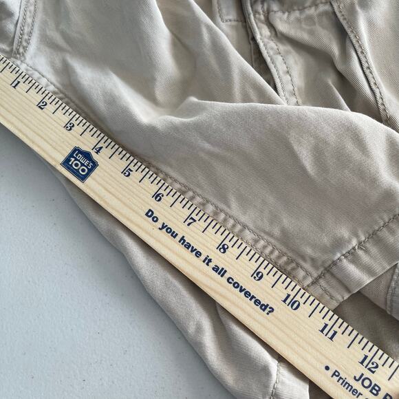 Levis Shorts Mens 38 Khaki Cargo Snap Pocket 100% Cotton 11" Inseam - Picture 6 of 12